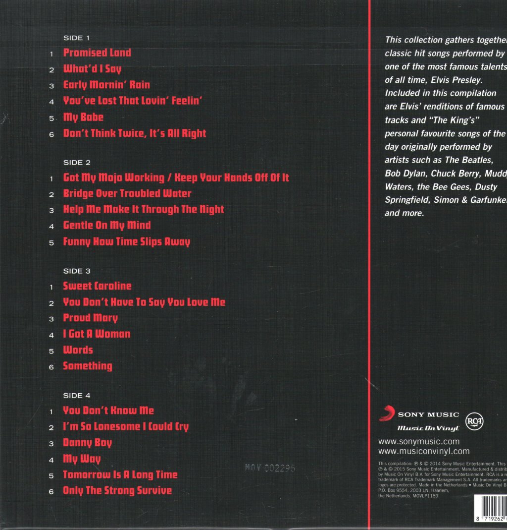 Elvis Presley - Elvis Sings... - Double Lp