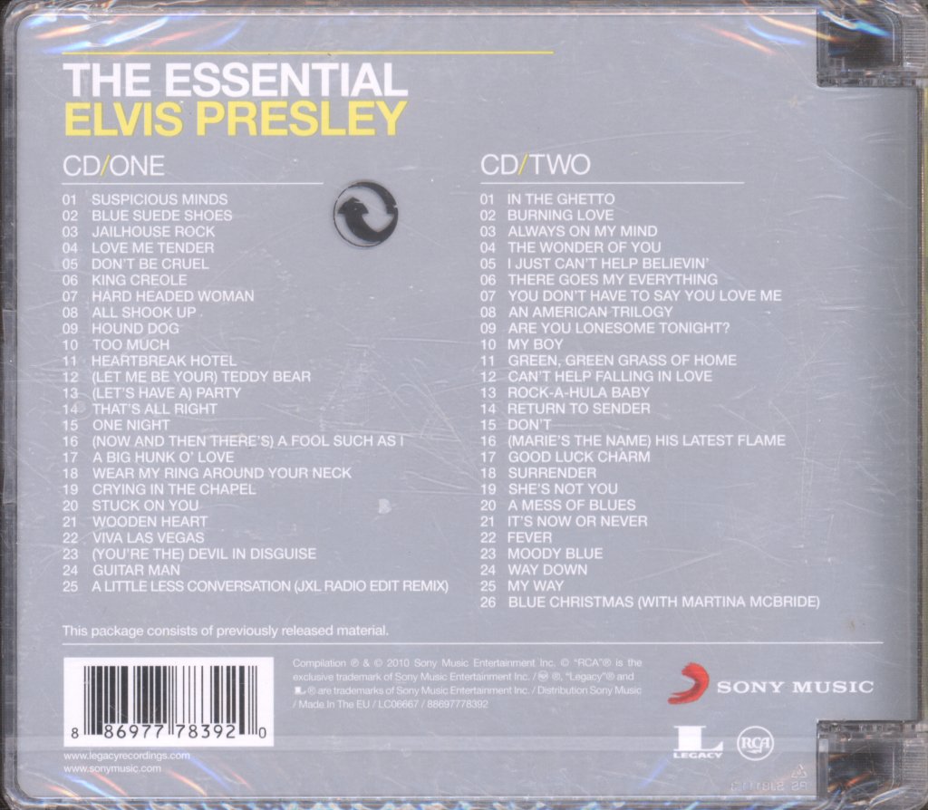 Elvis Presley - Essential Elvis Presley - Double Cd