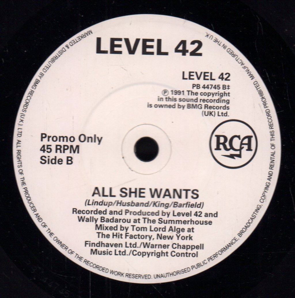 Level 42 - Guaranteed - 7 Inch