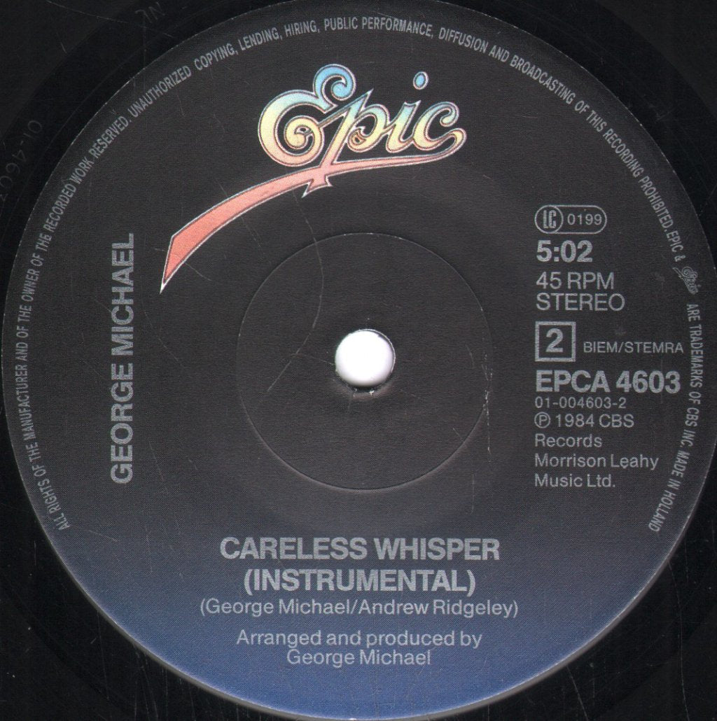 George Michael - Careless Whisper - 7 Inch