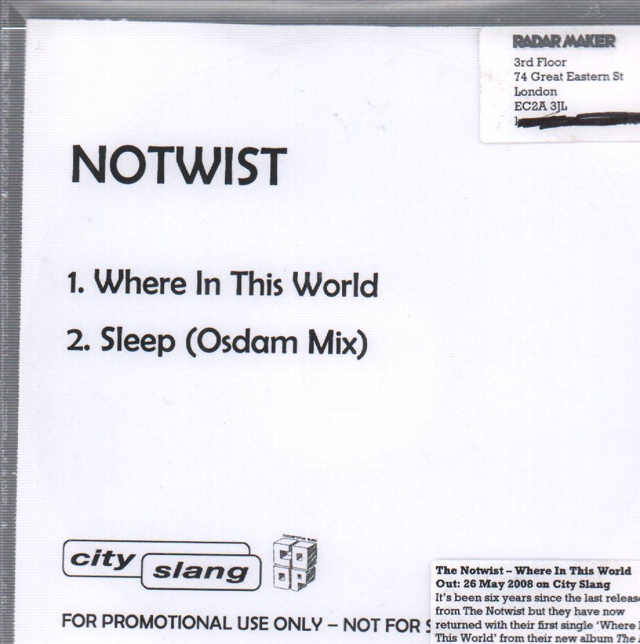 Notwist - Planet Off (The Devil, You + Me) - Cdr
