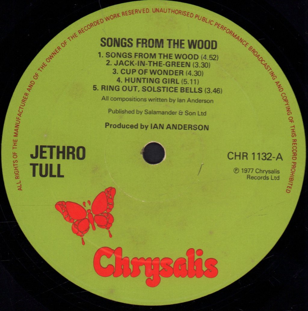 Jethro Tull - Songs From The Wood - Lp