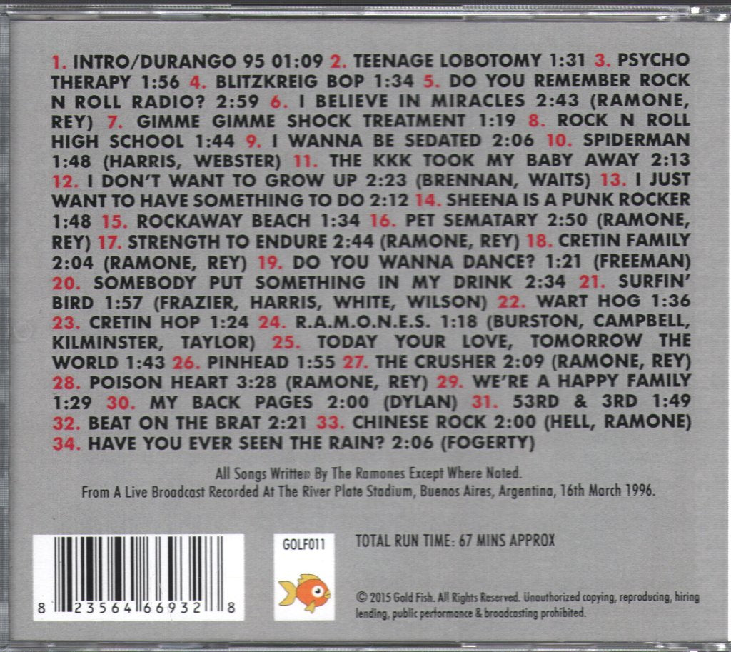 Ramones - Pinheads In Buenos Aires - Cd