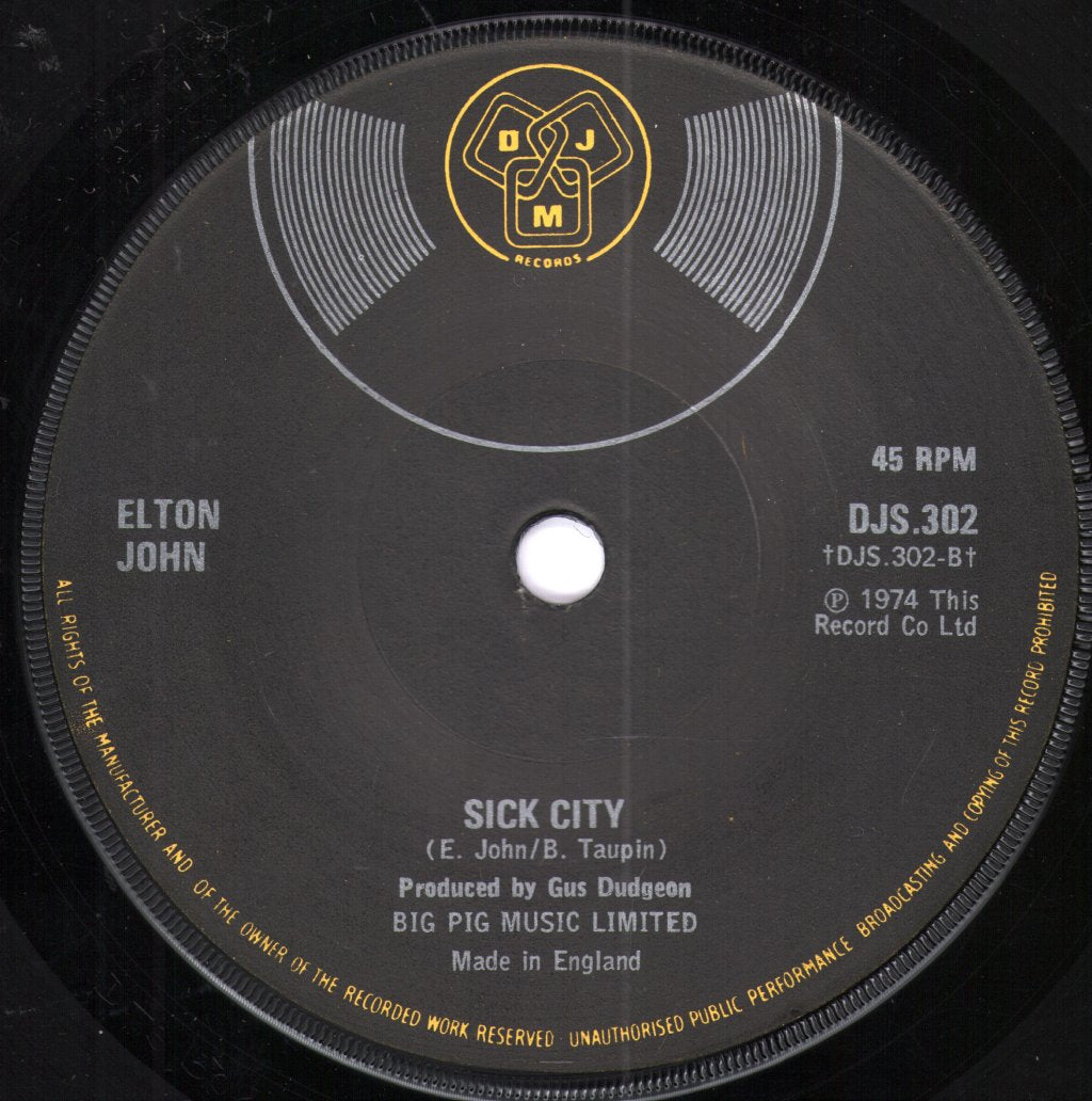 Elton John - Don't Let The Sun Go Down On Me - 7 Inch