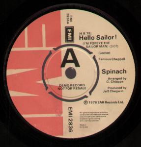 Spinach (70'S Group) - Hello Sailor - 7 Inch