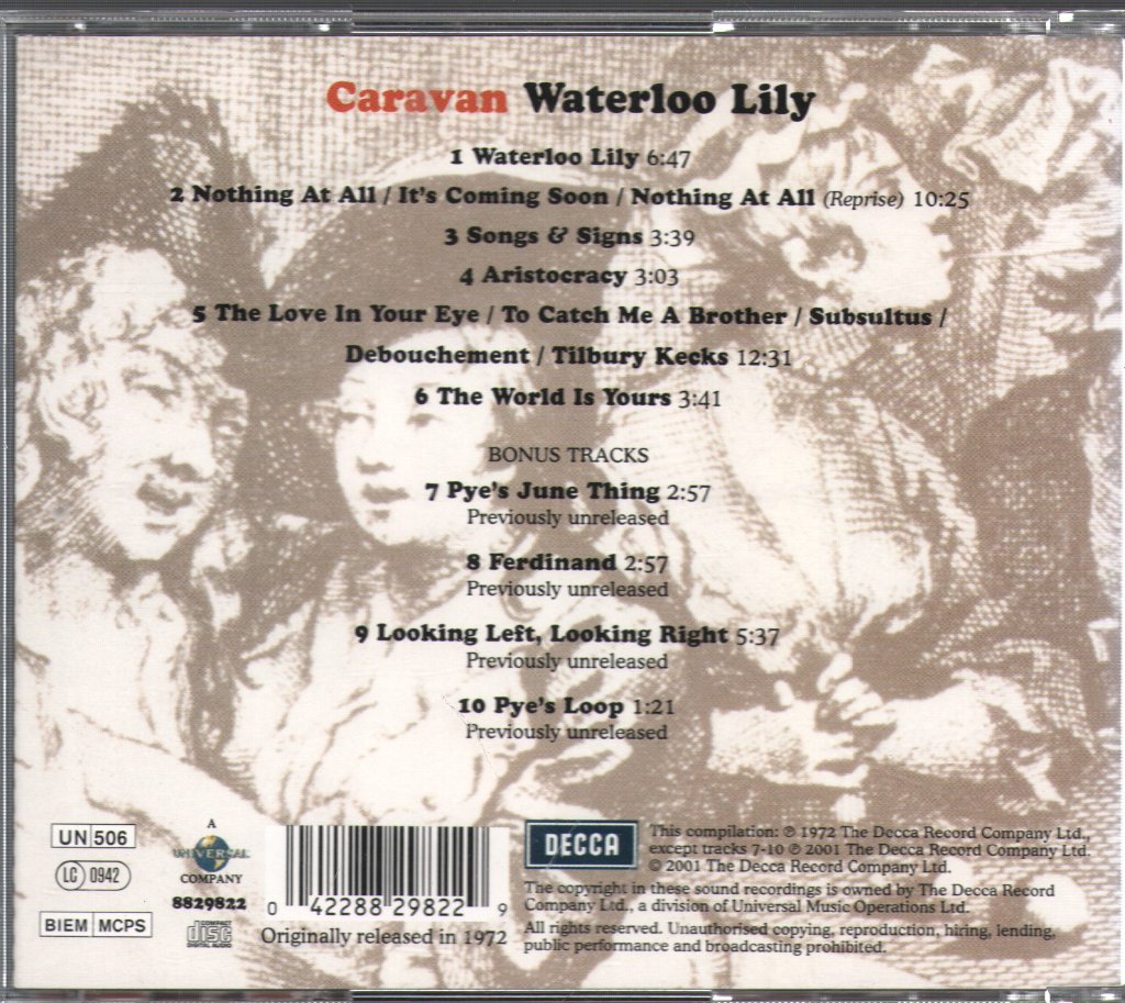 Caravan - Waterloo Lily - Cd
