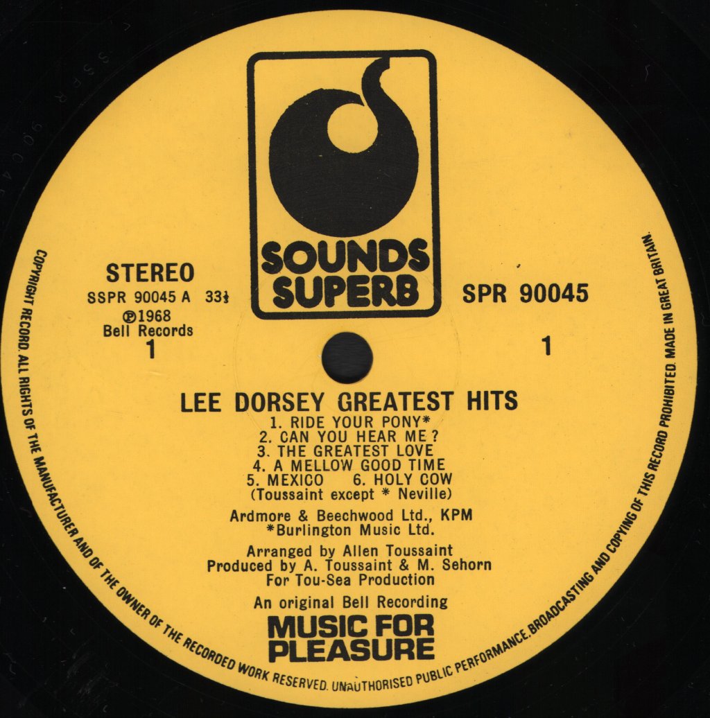 Lee Dorsey - Greatest Hits - Lp