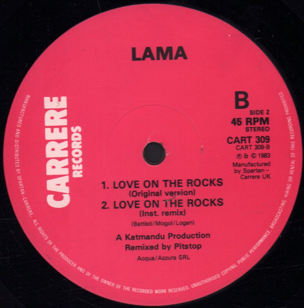 LAMA - Love On The Rocks - 12 Inch