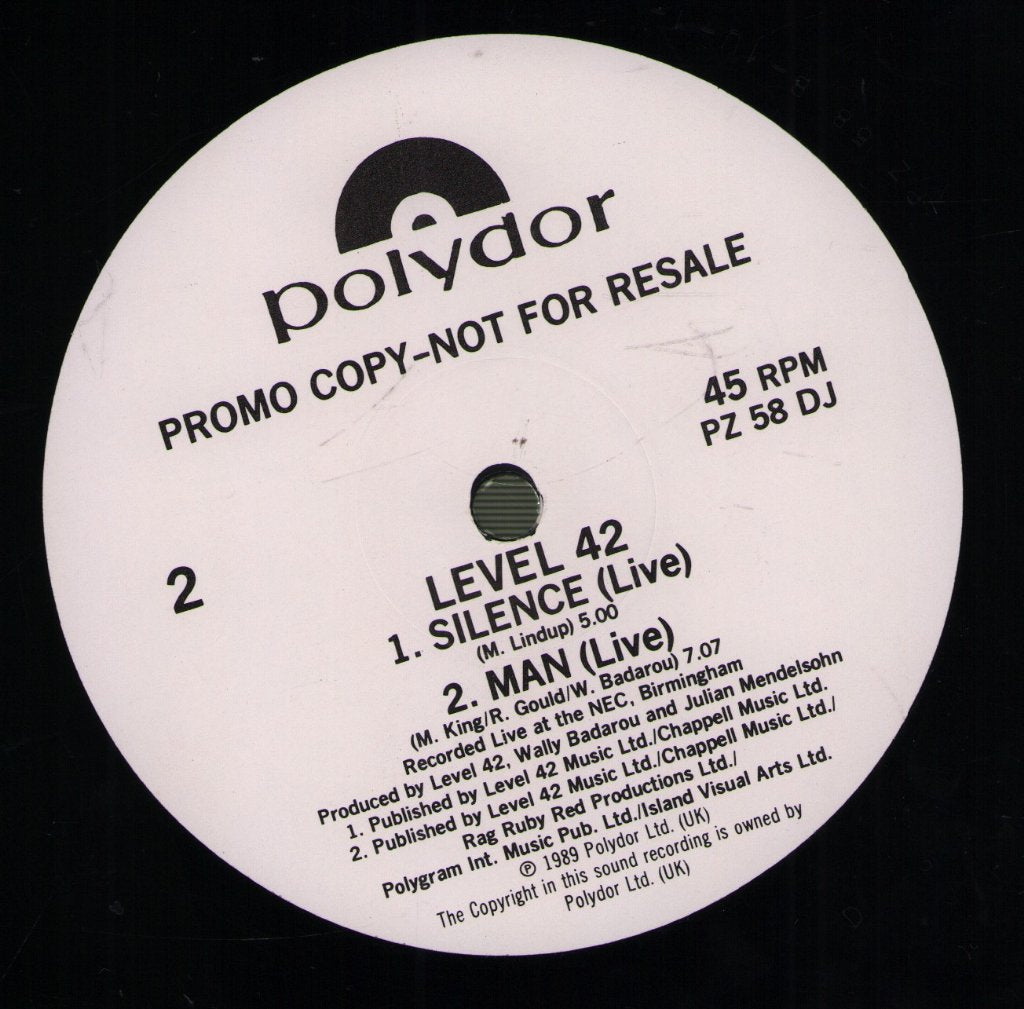 Level 42 - Take Care Of Yourself - 12 Inch