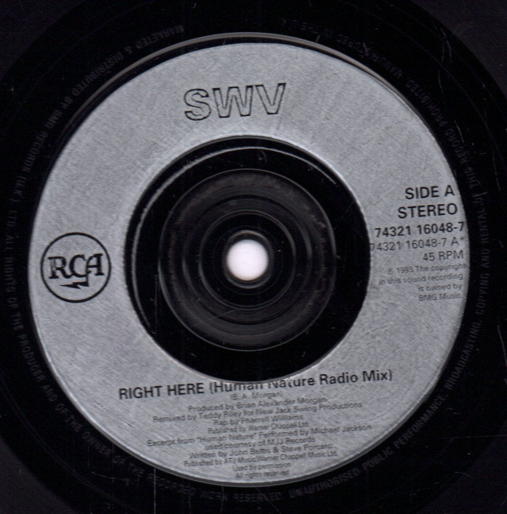 Swv - Right Here - 7 Inch