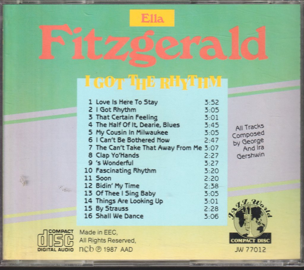 Ella Fitzgerald - I Got The Rhythm - Cd
