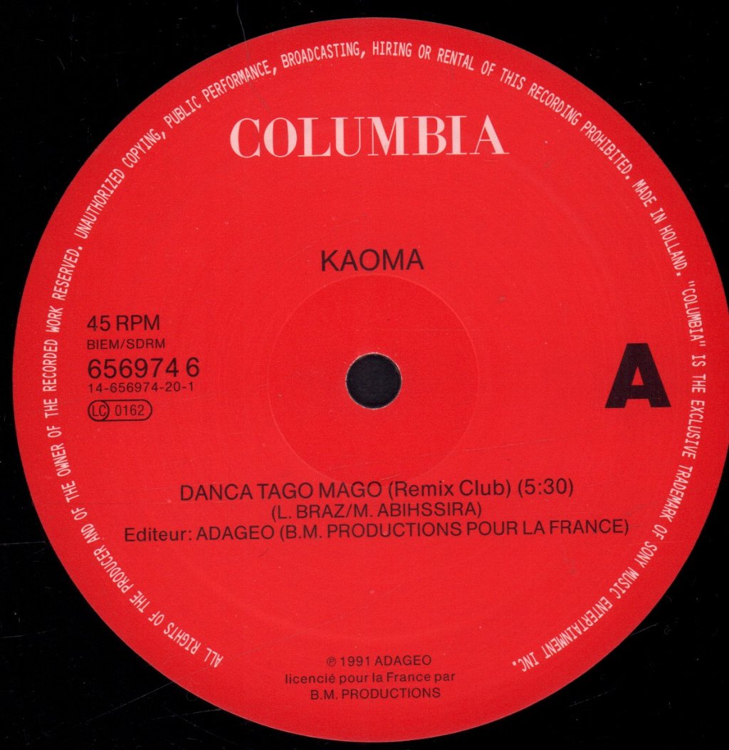 Kaoma - Danca Tago Mago - 12 Inch
