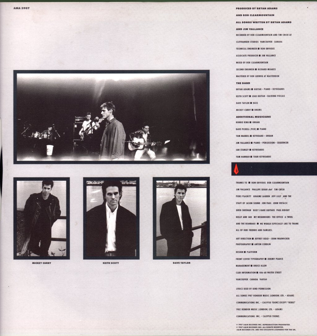 Bryan Adams - Into The Fire - Lp