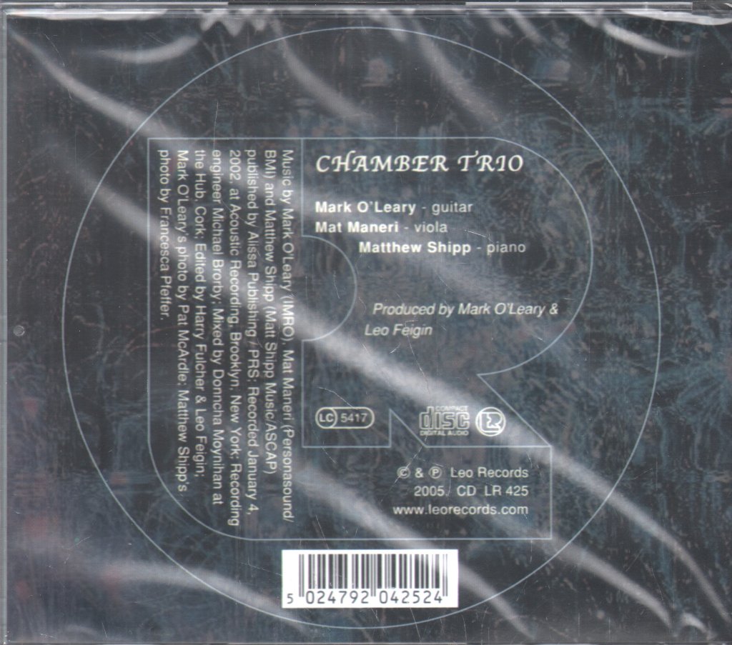 Mark O'Leary, Mat Maneri, Matthew Shipp - Chamber Trio - Cd