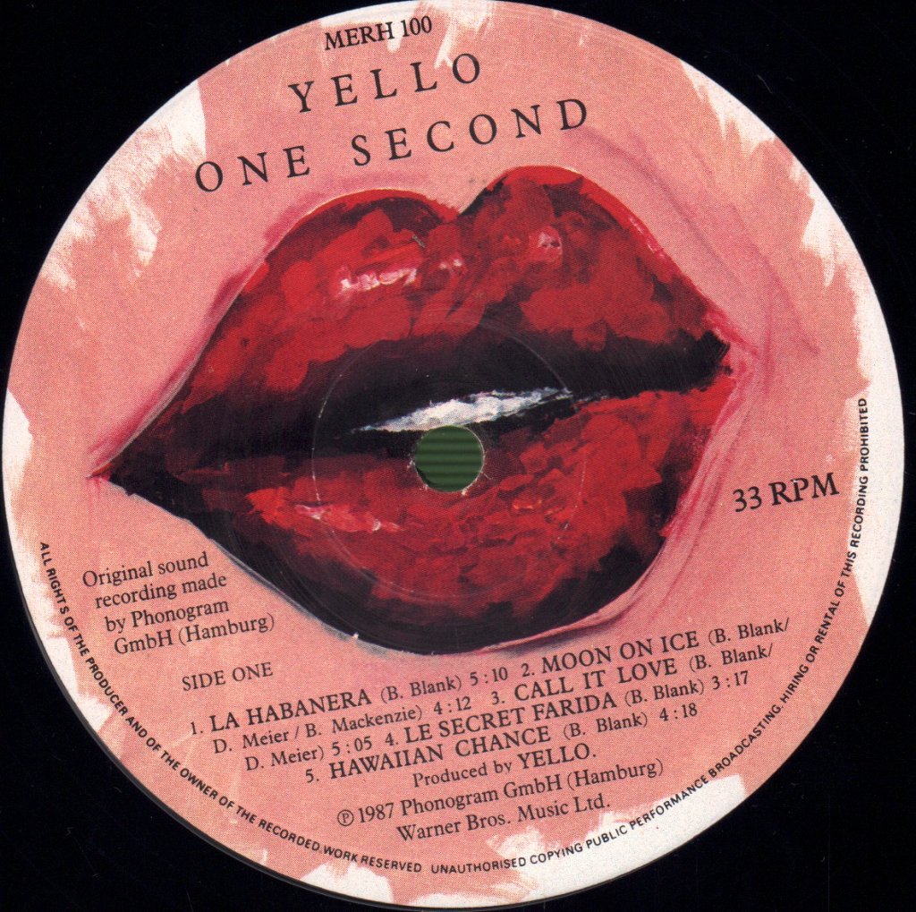 Yello - One Second - Lp