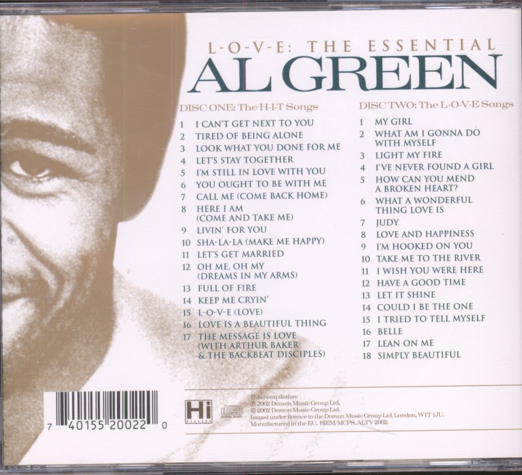 Al Green - L-O-V-E: The Essential Al Green - Double Cd