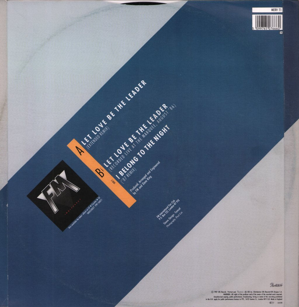 Fm (Uk Rock Group) - Let Love Be The Leader - 12 Inch