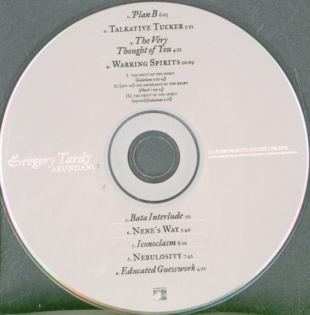 Greg Tardy - Abundance - Cd