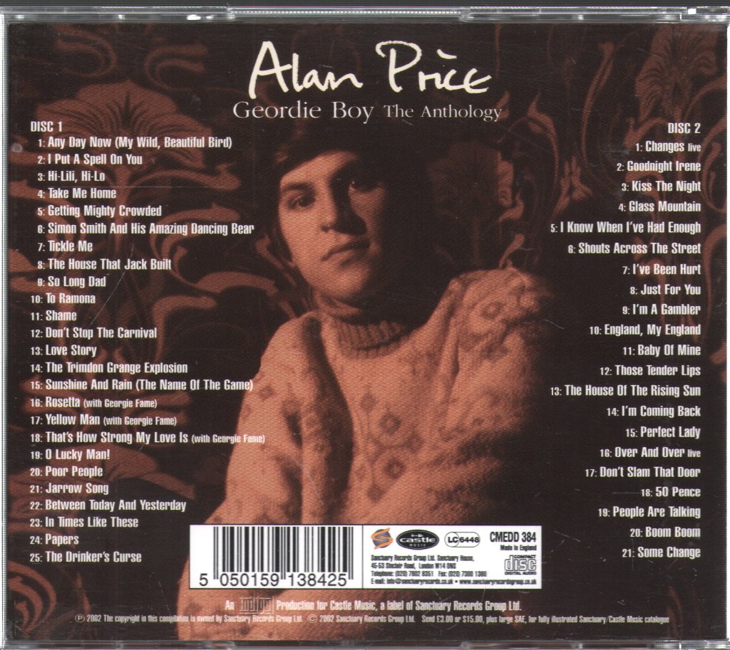 Alan Price - Geordie Boy - The Anthology - Double Cd