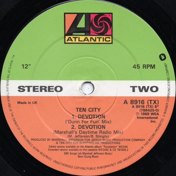 Ten City - Devotion - 12 Inch
