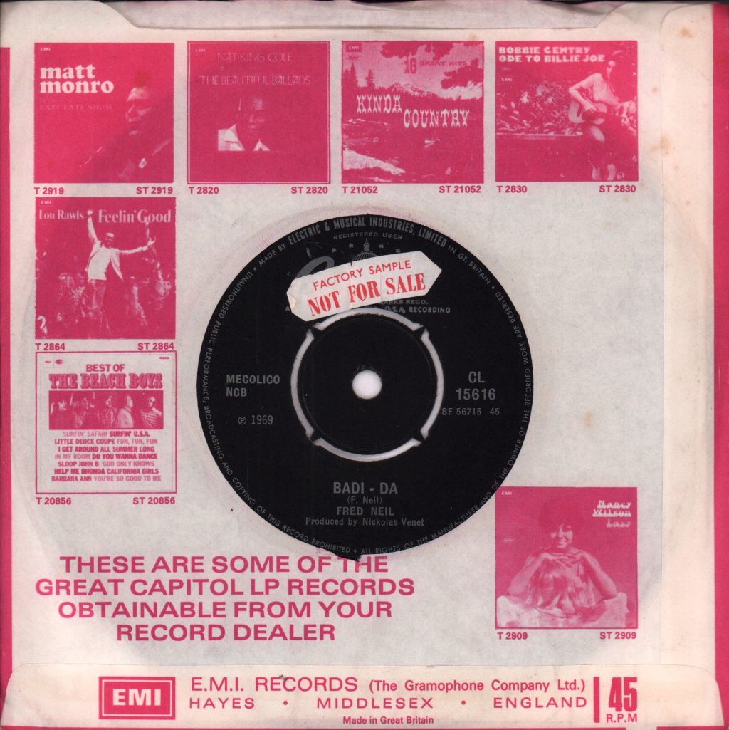 Fred Neil - Everybody's Talkin' - 7 Inch