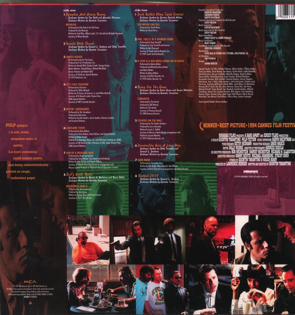 Various Artists - Pulp Fiction (Music From The Motion Picture) - Lp
