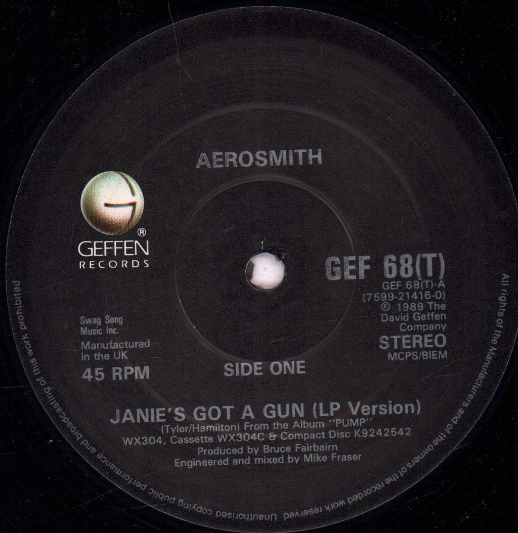 Aerosmith - Janie's Got A Gun - 12 Inch