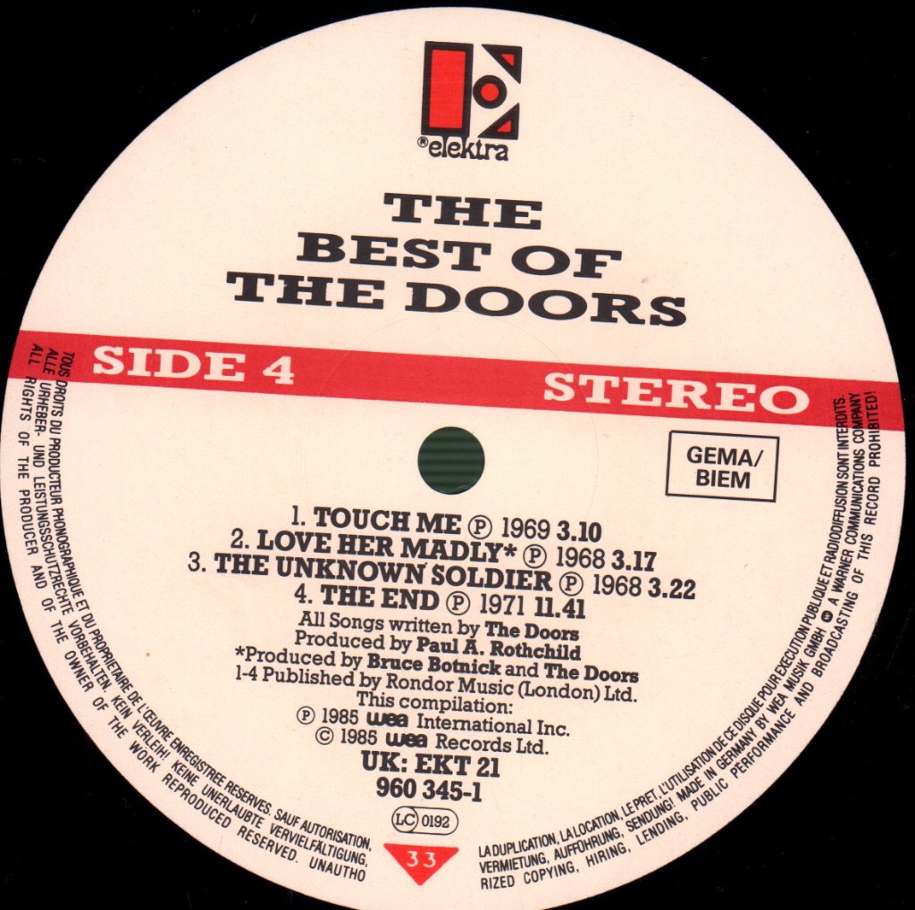 Doors - Best Of - Double Lp