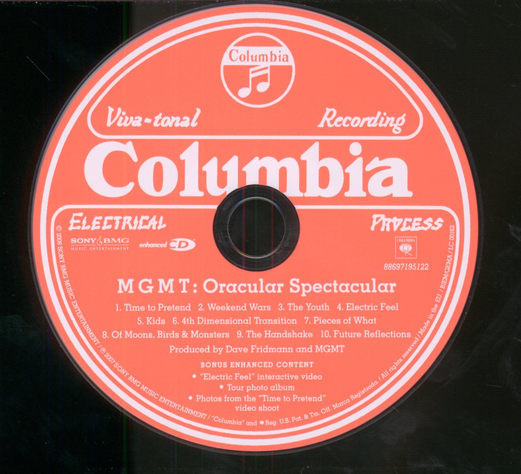 MGMT - Oracular Spectacular - Cd
