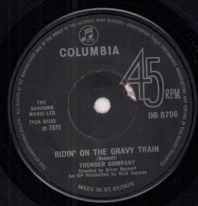 Thunder Company - Ridin' On The Gravy Train - 7 Inch