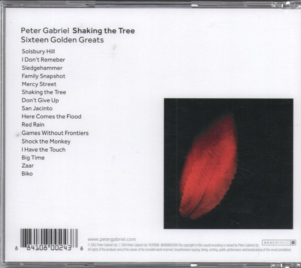 Peter Gabriel - Shaking The Tree (Sixteen Golden Greats) - Cd