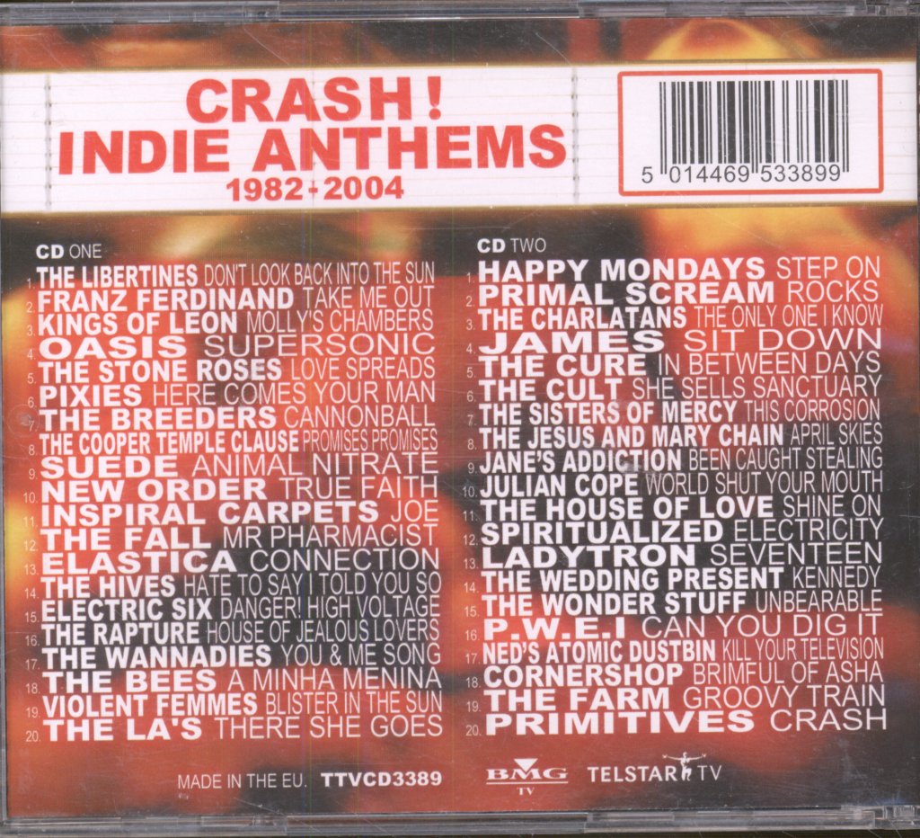 Various Artists - Crash! Indie Anthems - Double Cd