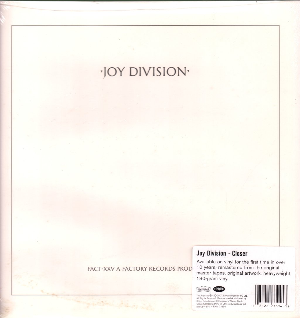Joy Division - Closer - Lp