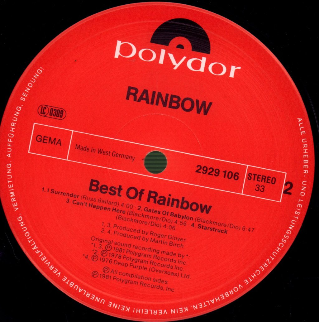 Rainbow - Best Of Rainbow - Double Lp