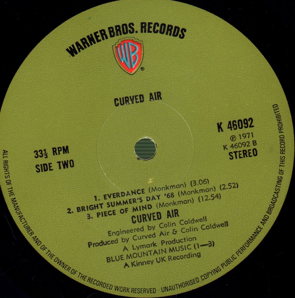 Curved Air - Curved Air - Lp
