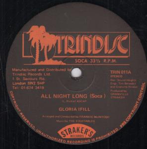 Gloria Ifill - All Night Long - 12 Inch