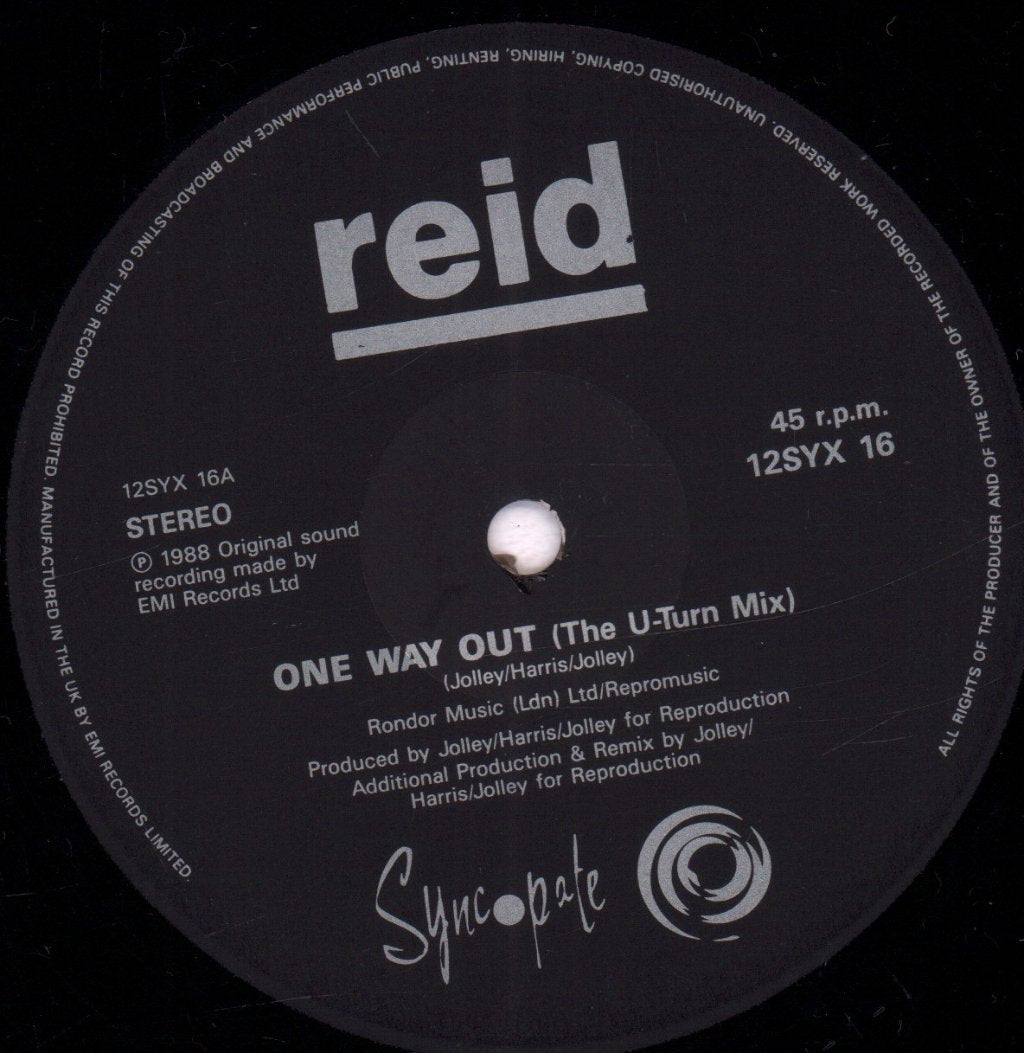 Reid - One Way Out - 12 Inch