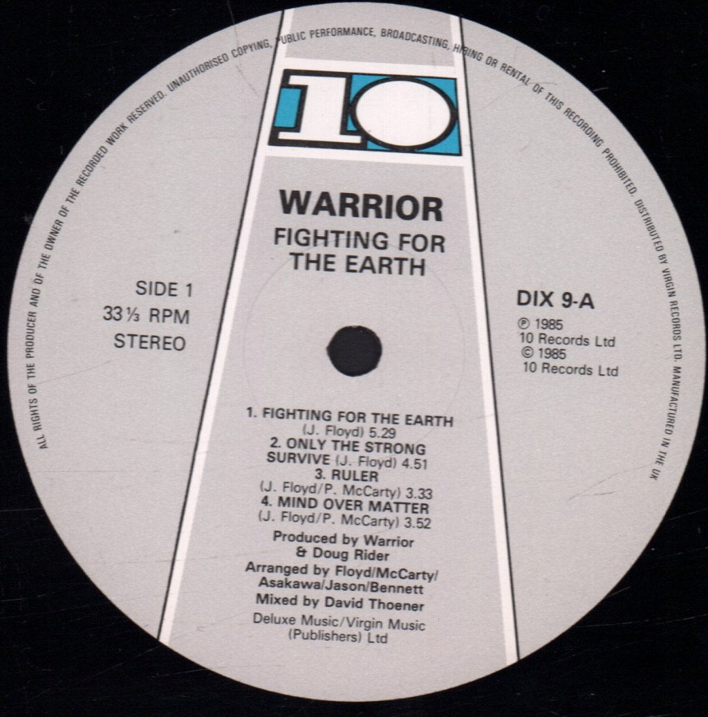 Warrior (Us) - Fighting For The Earth - Lp