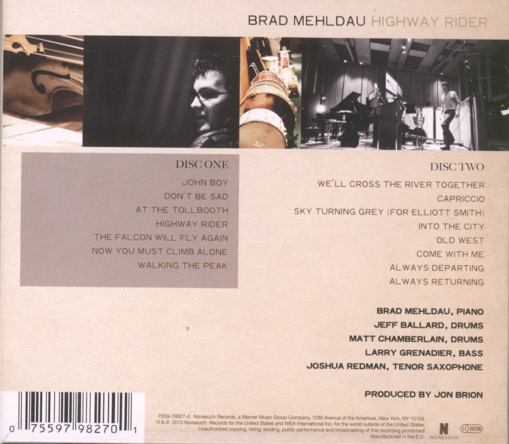 Brad Mehldau - Highway Rider - Double Cd
