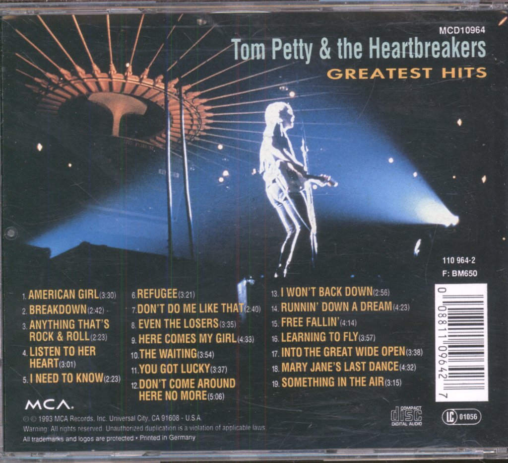 Tom Petty And The Heartbreakers - Greatest Hits - Cd