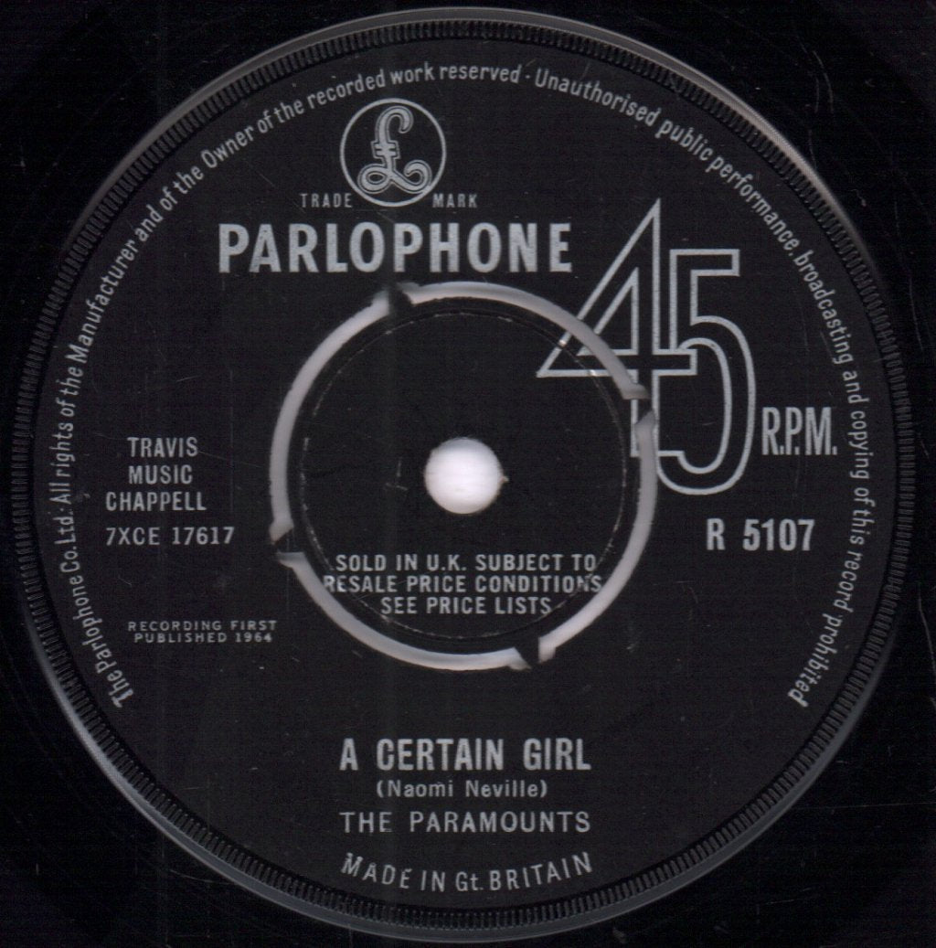 Paramounts - Little Bitty Pretty One - 7 Inch