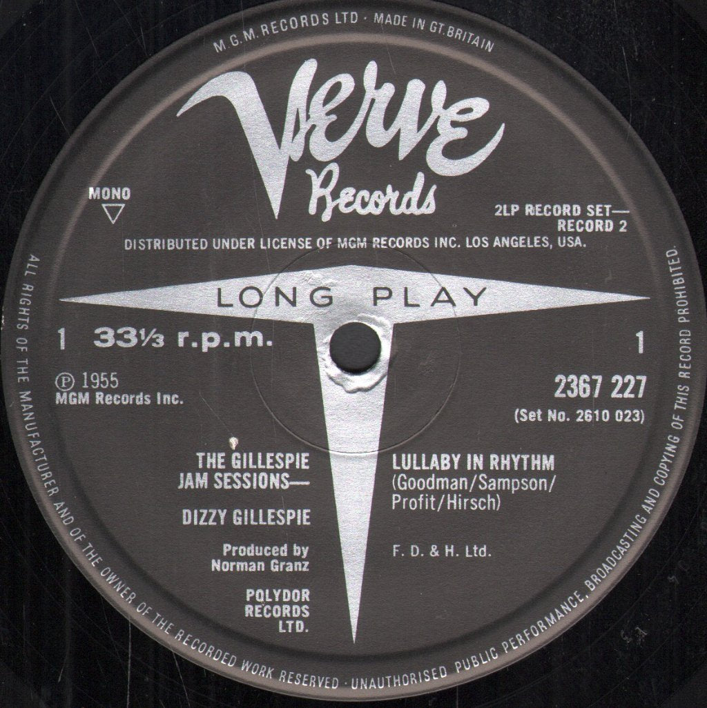 Dizzy Gillespie - Gillespie Jam Sessions - Lp