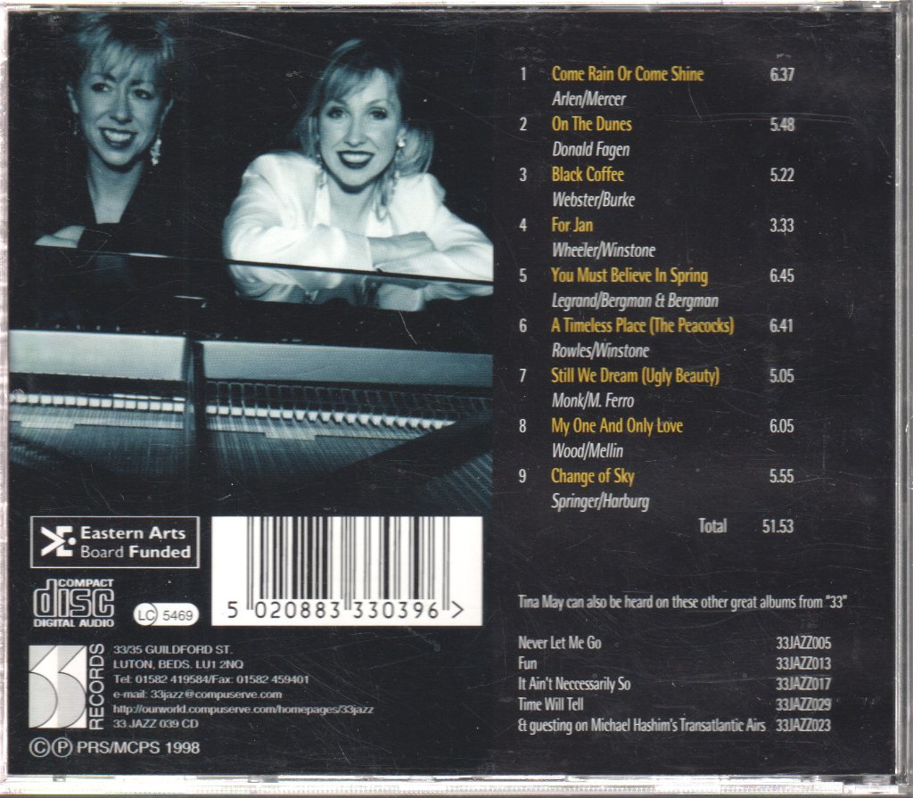 Tina May & Nikki Iles - Change Of Sky - Cd