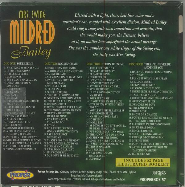 Mildred Bailey - Mrs. Swing - Cd Set