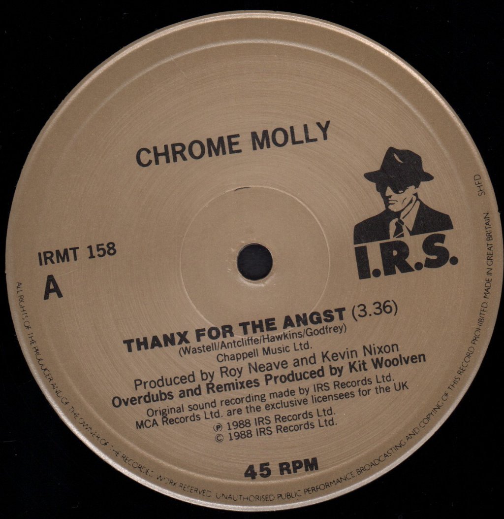 Chrome Molly - Thanx For The Angst - 12 Inch