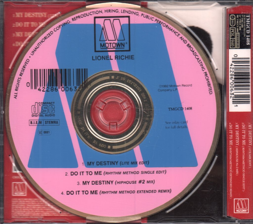 Lionel Richie - My Destiny - Cd