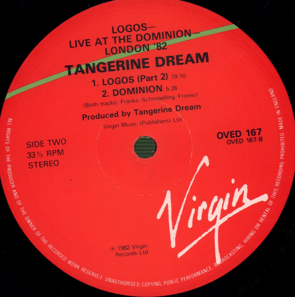 Tangerine Dream - Logos Live - Lp