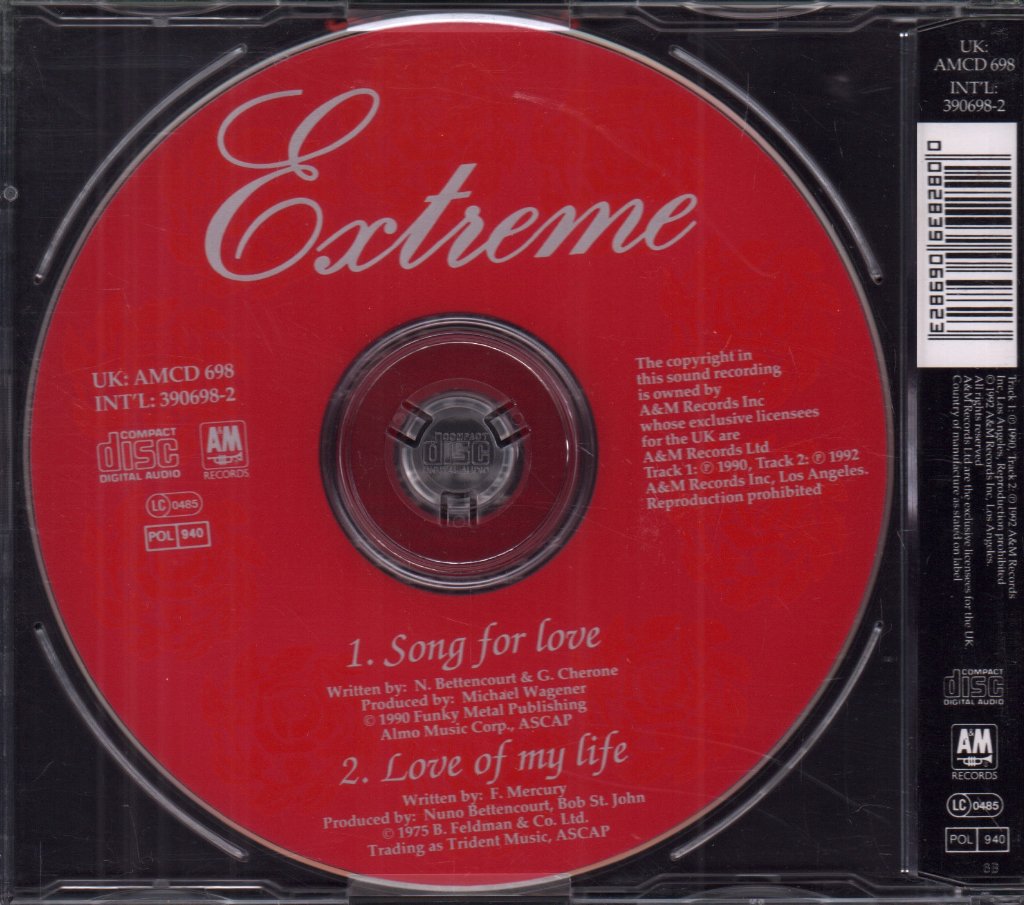 Extreme - Song For Love - Cd