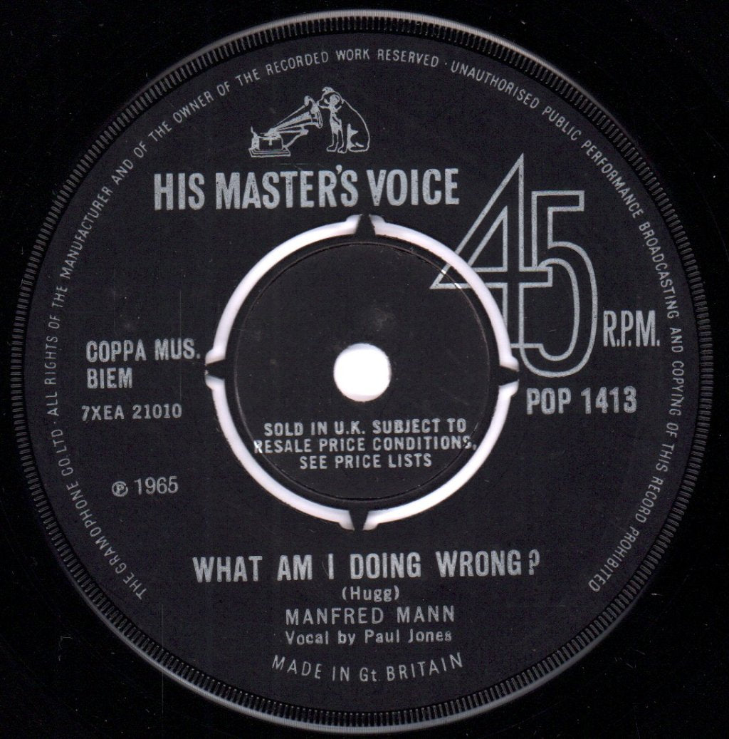 Manfred Mann - Oh No Not My Baby - 7 Inch