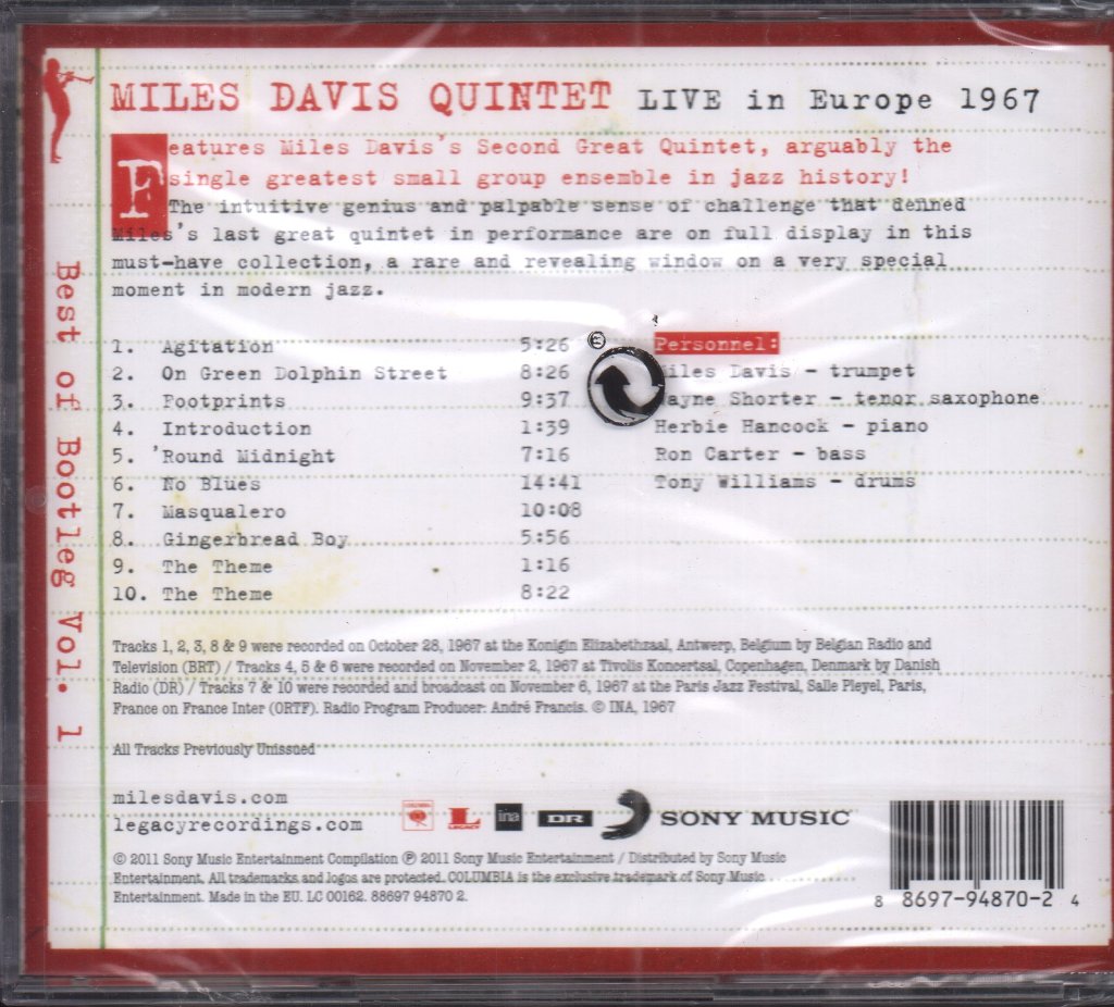 Miles Davis Quintet - Live In Europe 1967 - Cd
